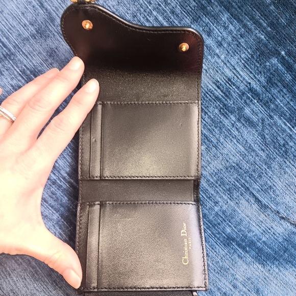 Dior Black Wallet with Gold Accent - Picture 5 of 9